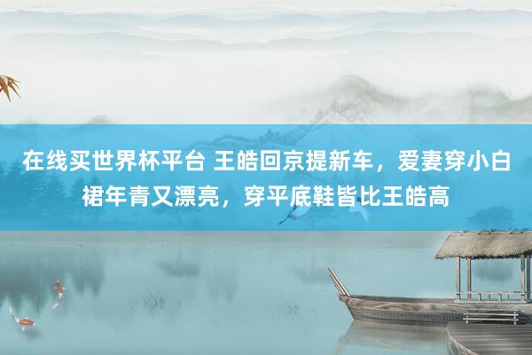 在线买世界杯平台 王皓回京提新车，爱妻穿小白裙年青又漂亮，穿平底鞋皆比王皓高