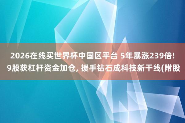 2026在线买世界杯中国区平台 5年暴涨239倍! 9股获杠杆资金加仓， 援手钻石成科技新干线(附股