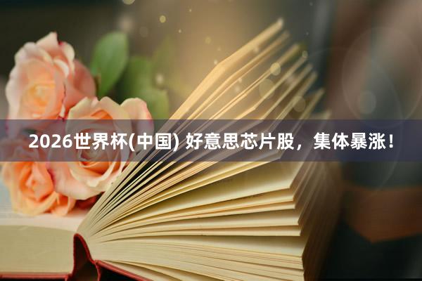 2026世界杯(中国) 好意思芯片股，集体暴涨！